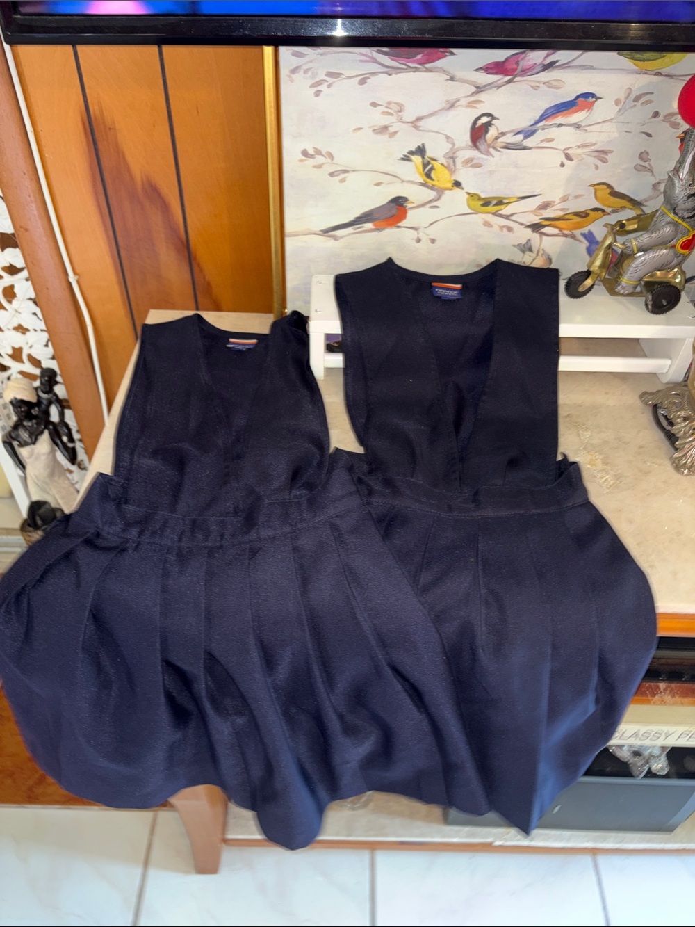 School uniforms V-Neck jumper/skirt bundle